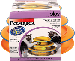 TOWER OF TRACKS CAT TOY