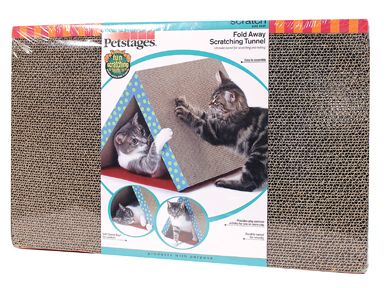 FOLD AWAY SCRATCHING TUNNEL CAT TOY