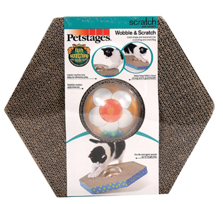 WOBBLE & SCRATCH CAT TOY