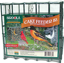 BIRDOLA CAKE FEEDER JUNIOR WITH FOLD-DOWN PERCHES