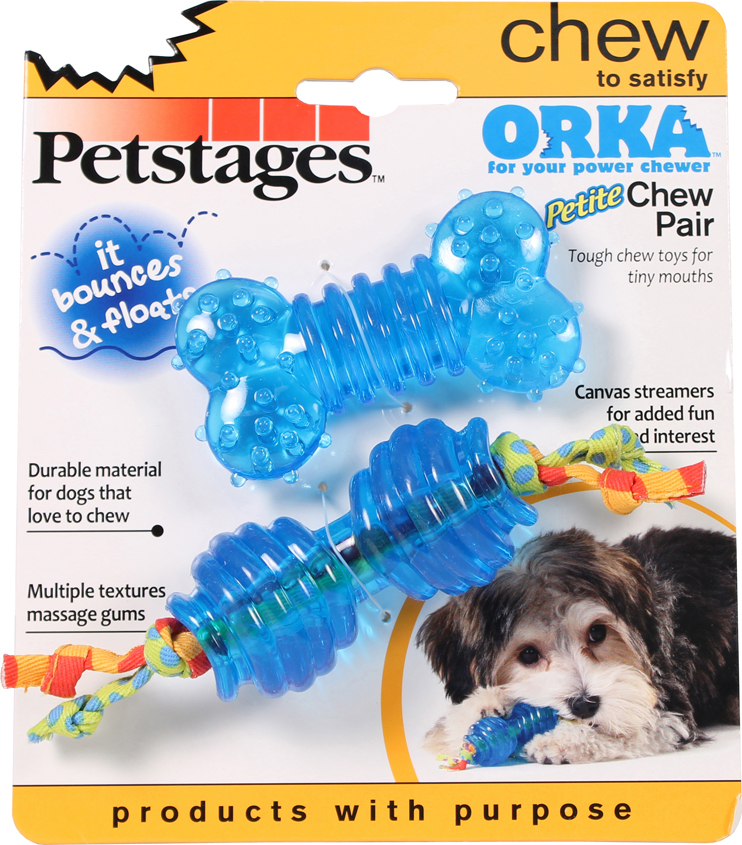 ORKA PETITE CHEW PAIR DOG TOY