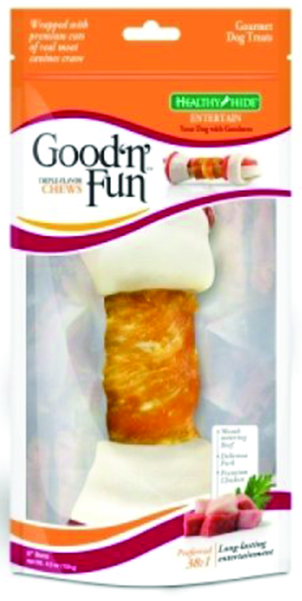 HEALTHY HIDE GOOD N FUN TRIPLE FLAVOR BONE