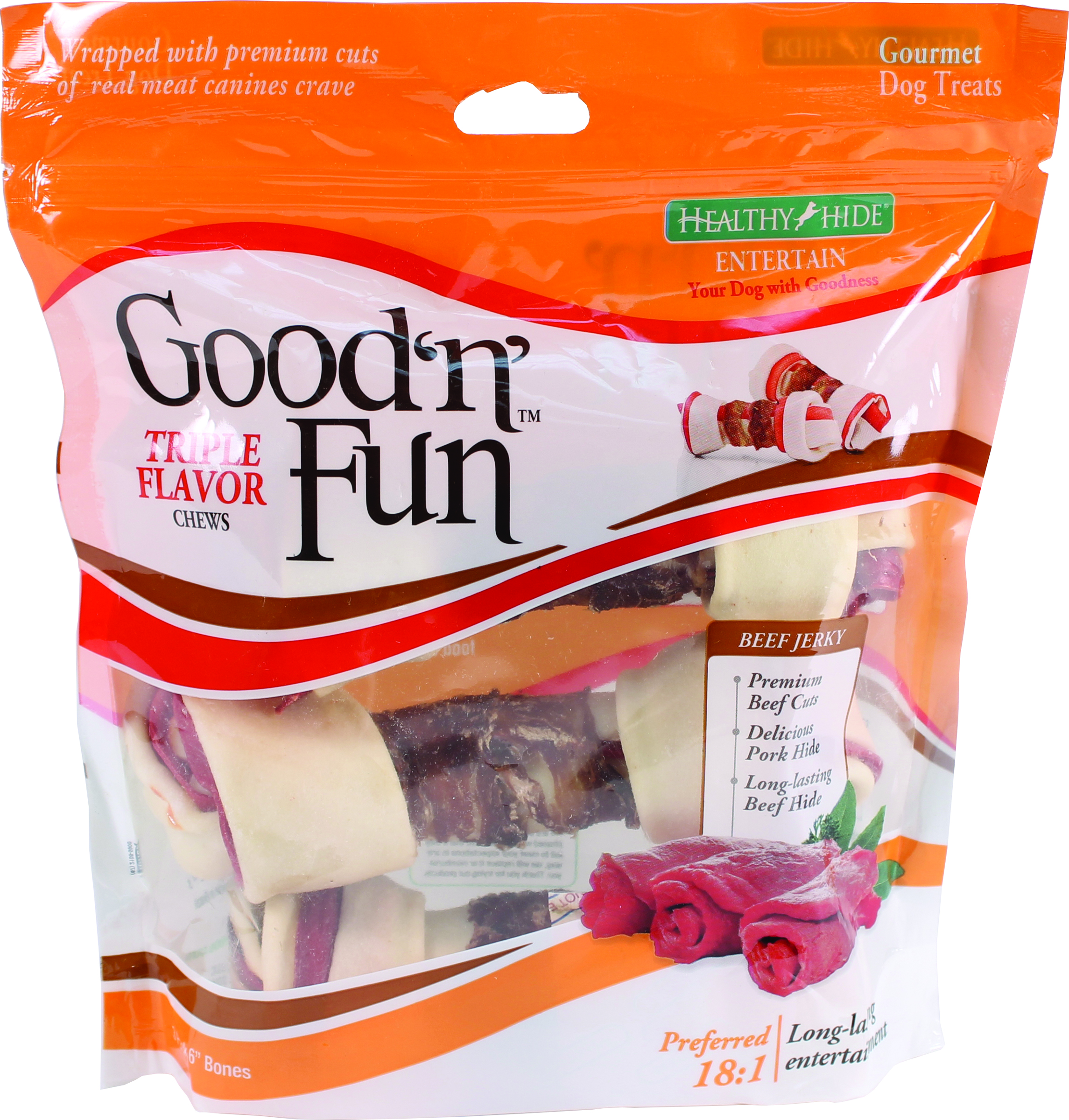 HEALTHY HIDE GOOD N FUN TRIPLE FLAVOR BONE
