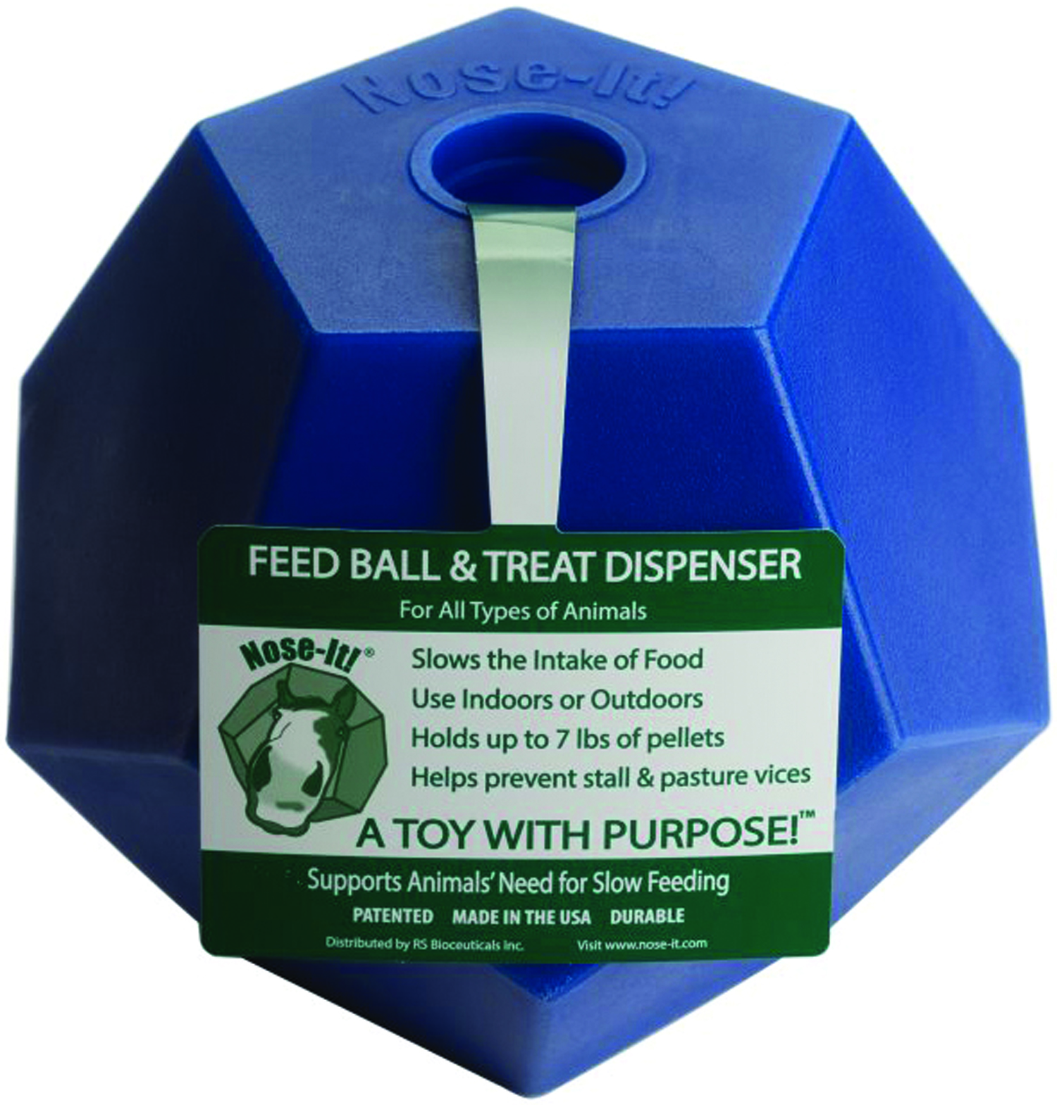 NOSE-IT! BALL FLAT SLOW FEEDER & TREAT DISPENSER