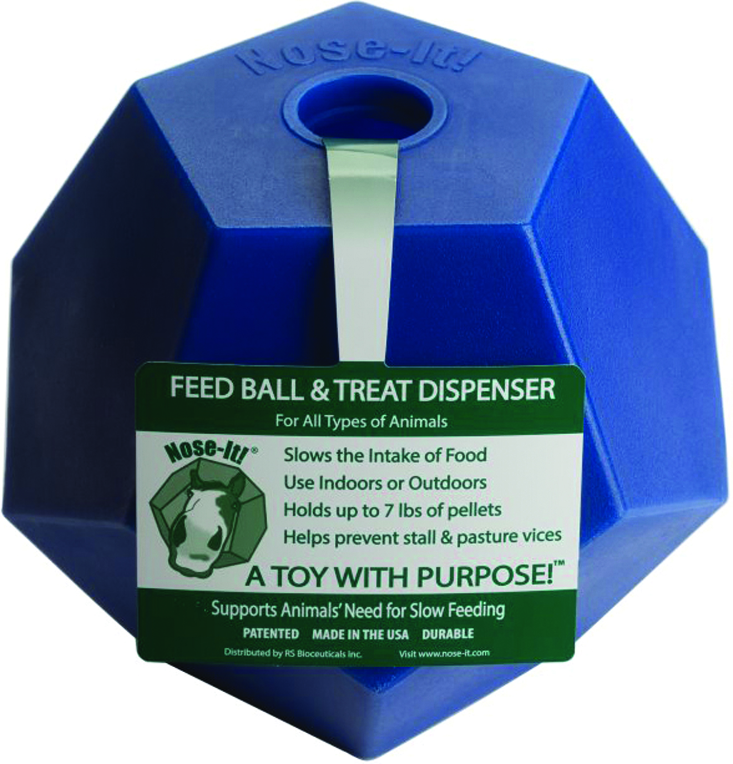 NOSE-IT! BALL FLAT SLOW FEEDER & TREAT DISPENSER