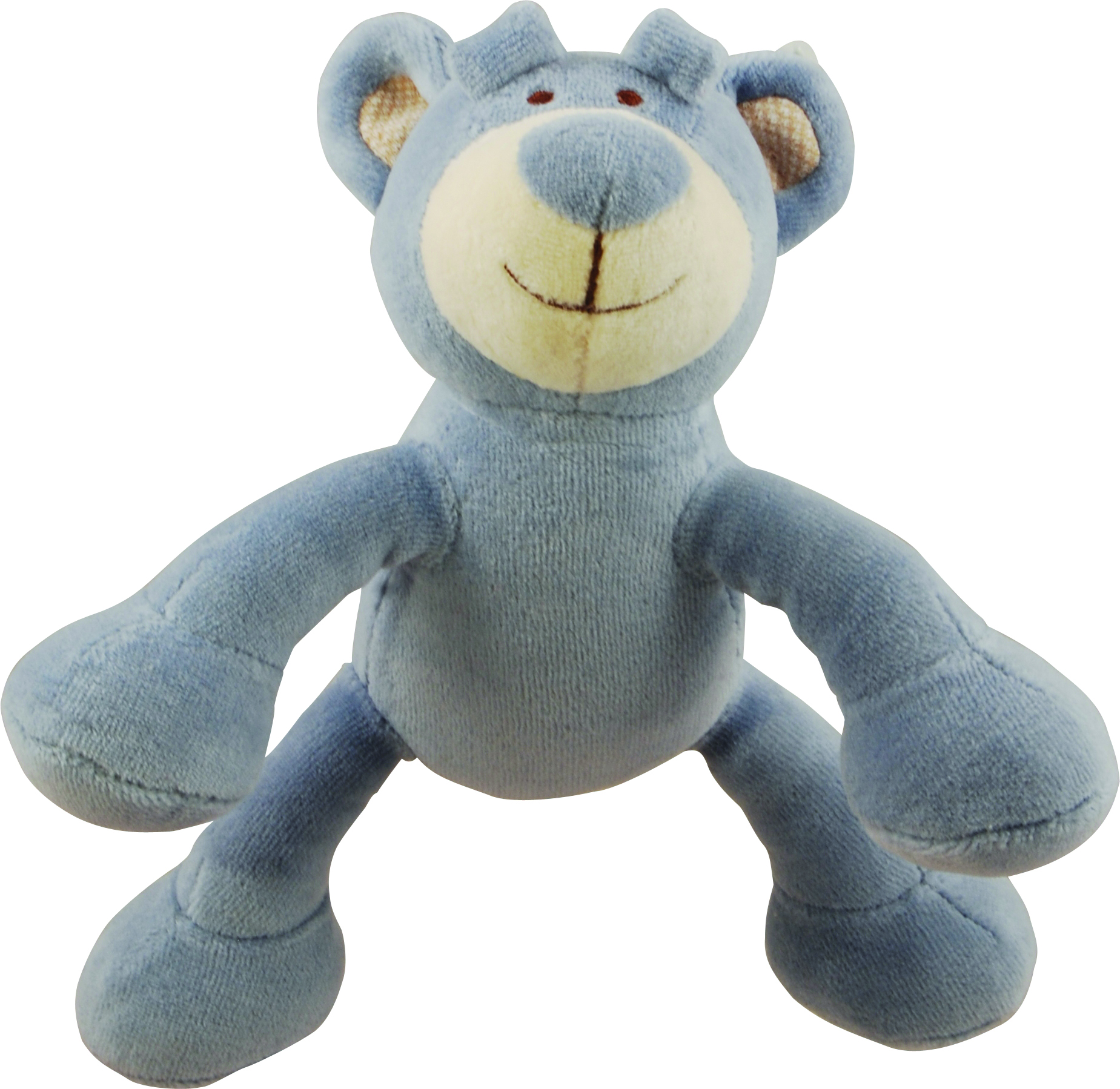 BROOKLYN DESIGN WALLY BEAR PLUSH SQUEAKER DOG TOY