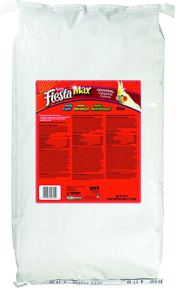 Fiesta Cockatiel Food, 25 lb