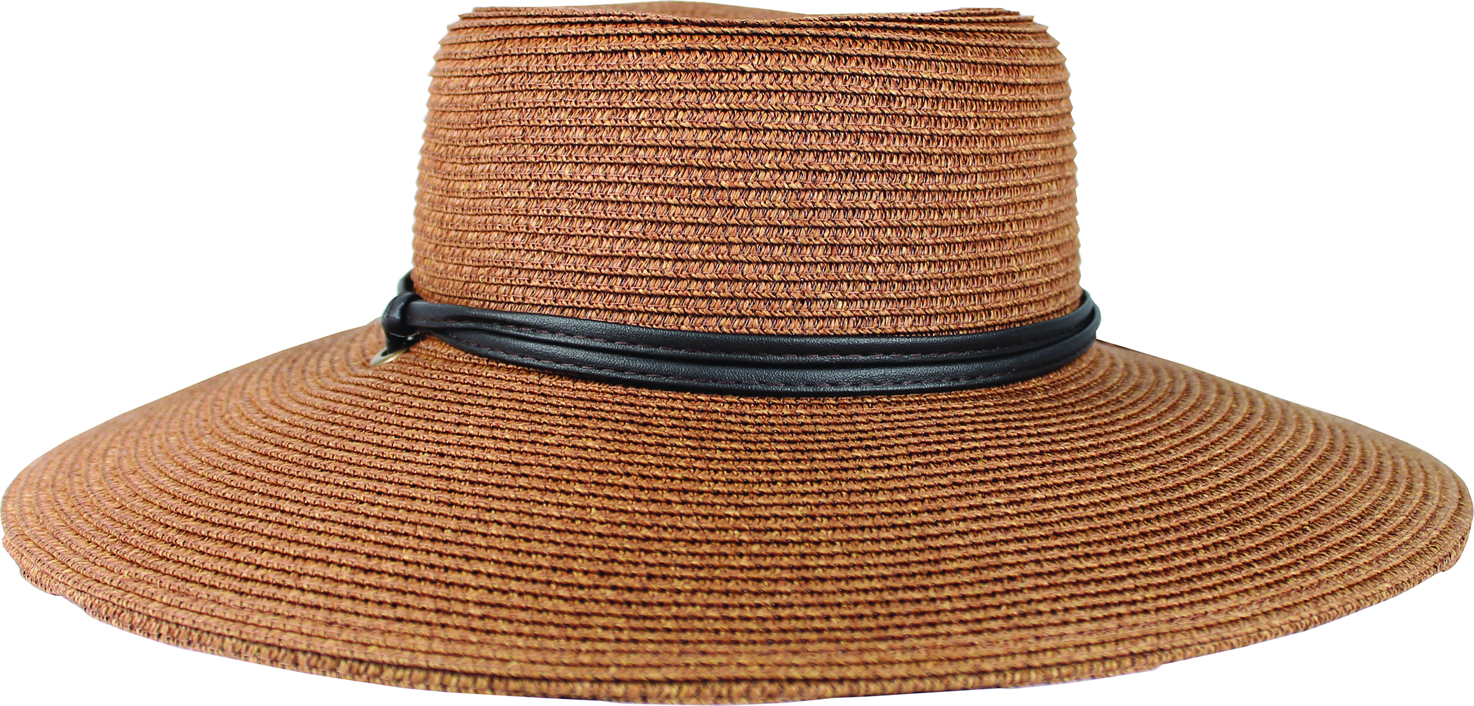 WOMENS BRAIDED WIDE BRIM HAT