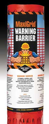 Maxigrid Warning Barrier 4' x 100'