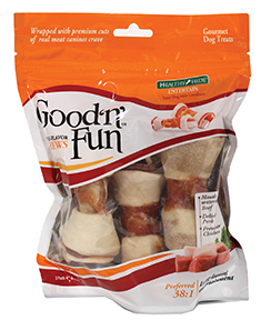 HEALTHY HIDE GOOD N FUN TRIPLE FLAVOR BONE