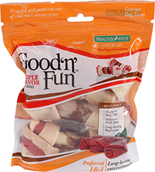 HEALTHY HIDE GOOD N FUN TRIPLE FLAVOR BONES