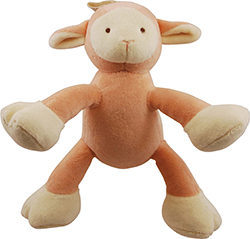 BROOKLYN DESIGN LOLLY LAMB PLUSH SQUEAKER DOG TOY