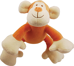 BROOKLYN DESIGN OSCAR MONKEY PLUSH SQUEAKER TOY