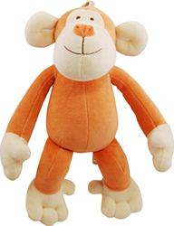 BROOKLYN DESIGN OSCAR MONKEY PLUSH SQUEAKER TOY