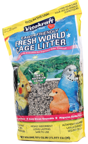 EARTH FRIENDLY FRESH WORLD CAGE LITTER FOR BIRDS