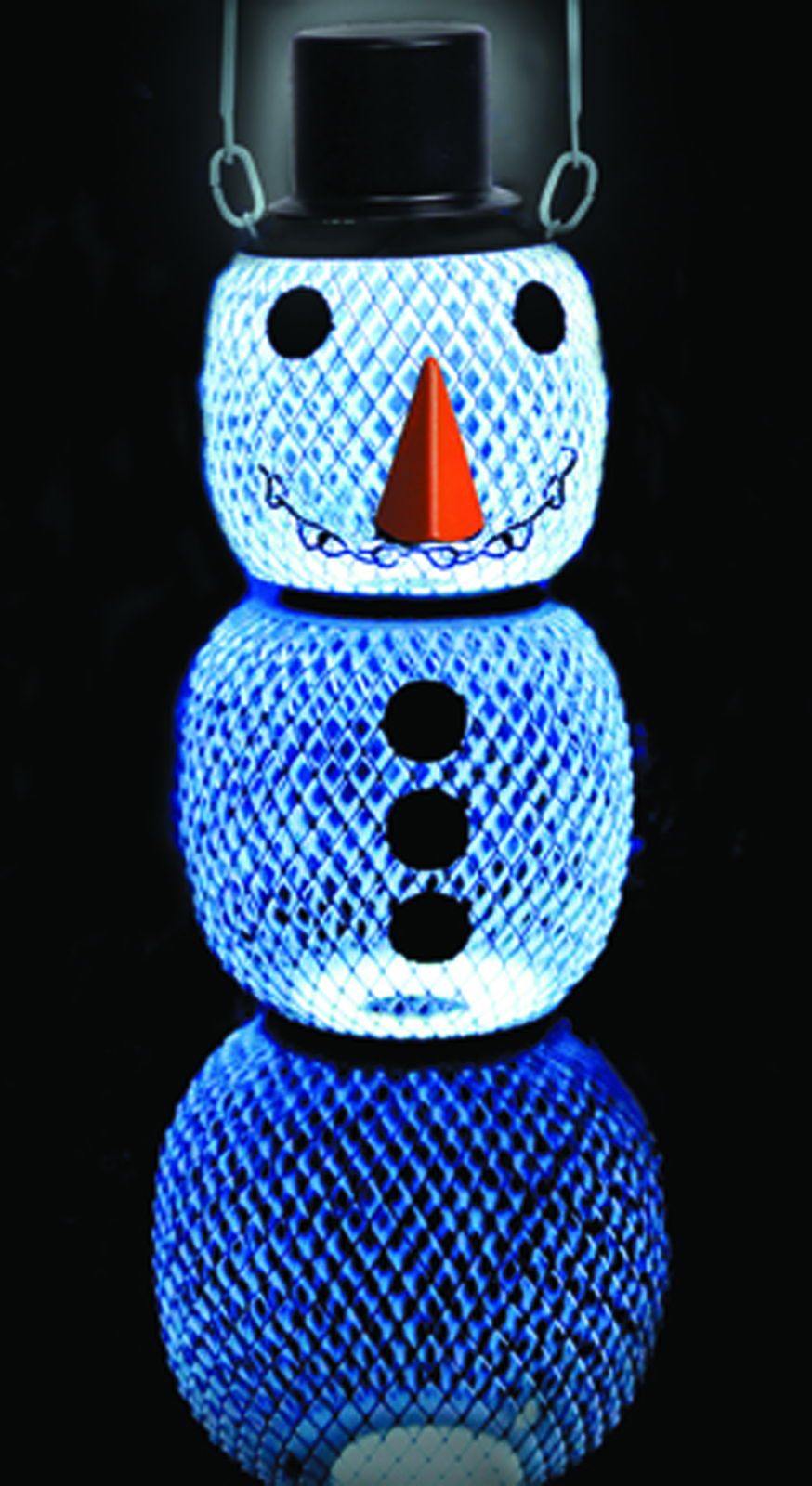 NO/NO SOLAR SNOWMAN WILD BIRD FEEDER