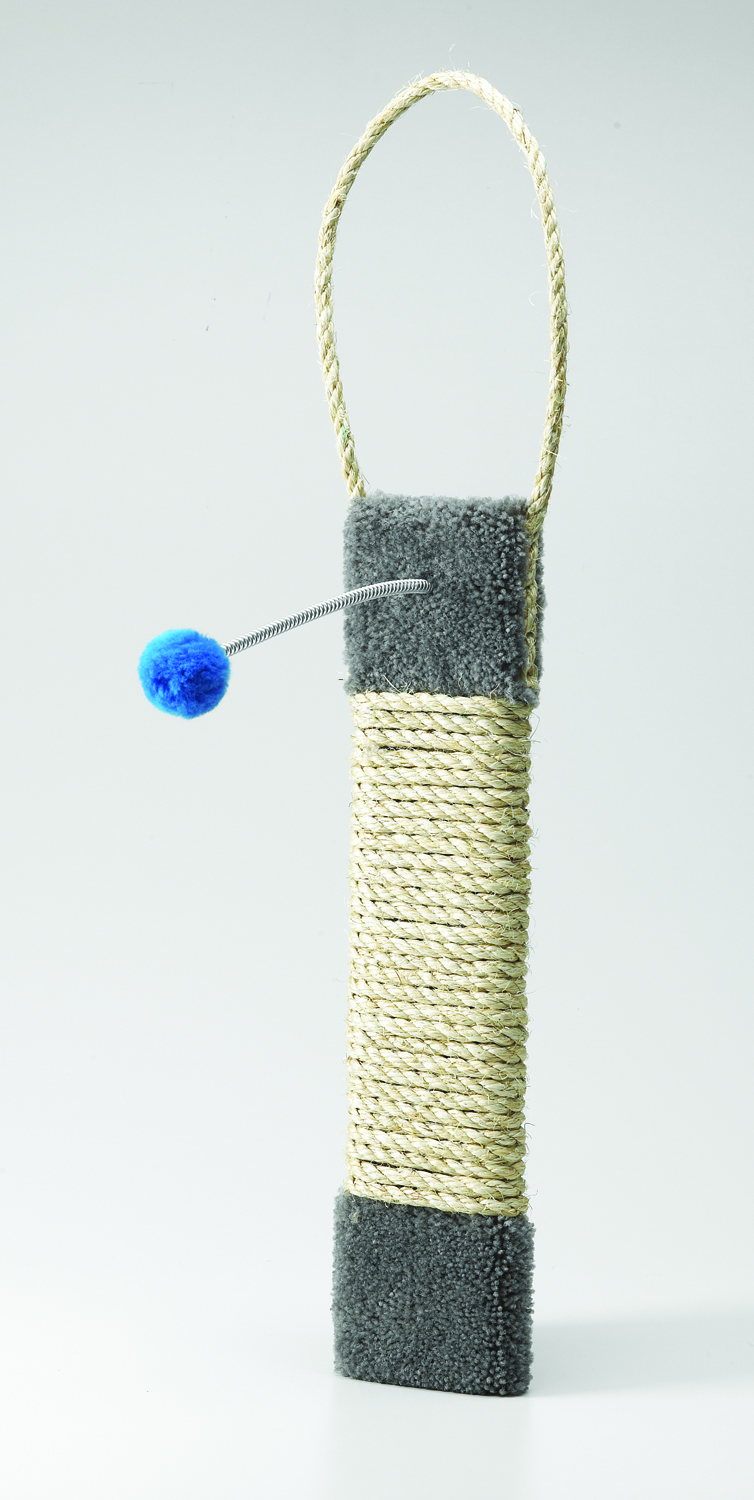 19 In Sisal Hanging Door Scatcher With Toy