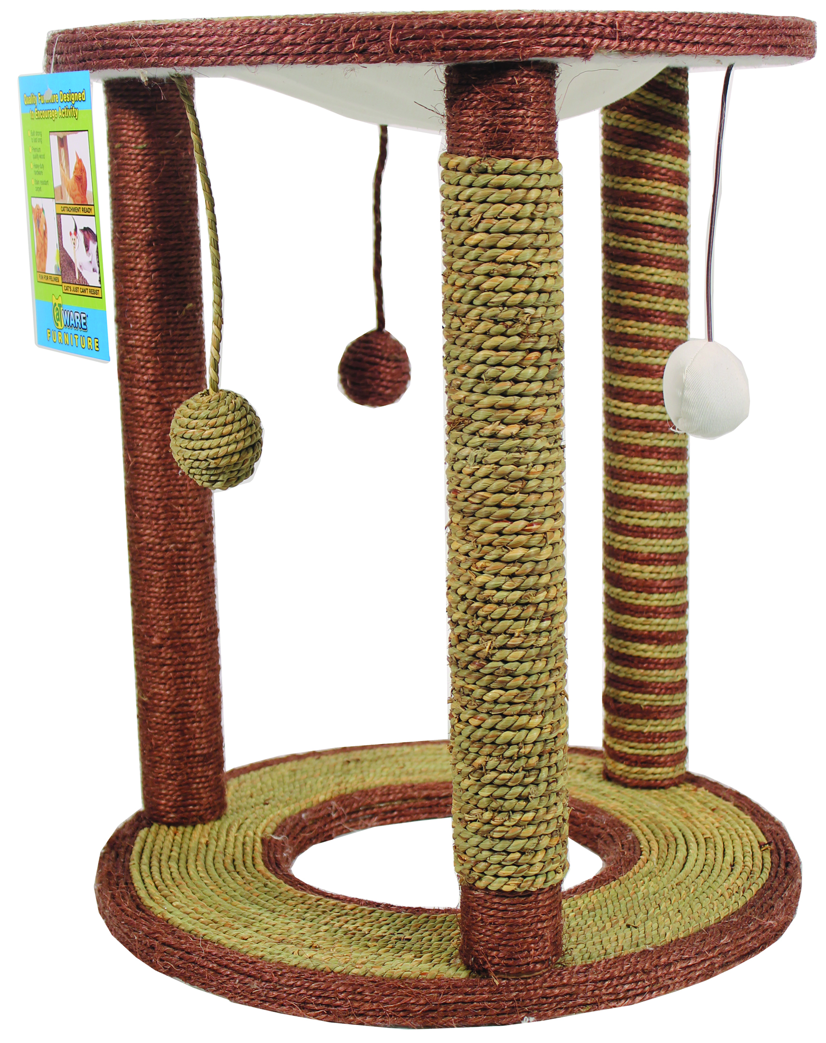 CATWARE PLAYGROUND & LOUNGE SEAGRASS SCRATCHER