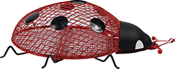 NO/NO LADYBUG MESH BIRD FEEDER