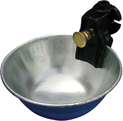 Push Button Steel Water Bowl