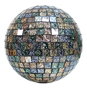 MOSAIC GLASS TILE GAZING GLOBE