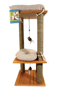 CATWARE BAMBOO BUNGALOW SEAGRASS SCRATCHER