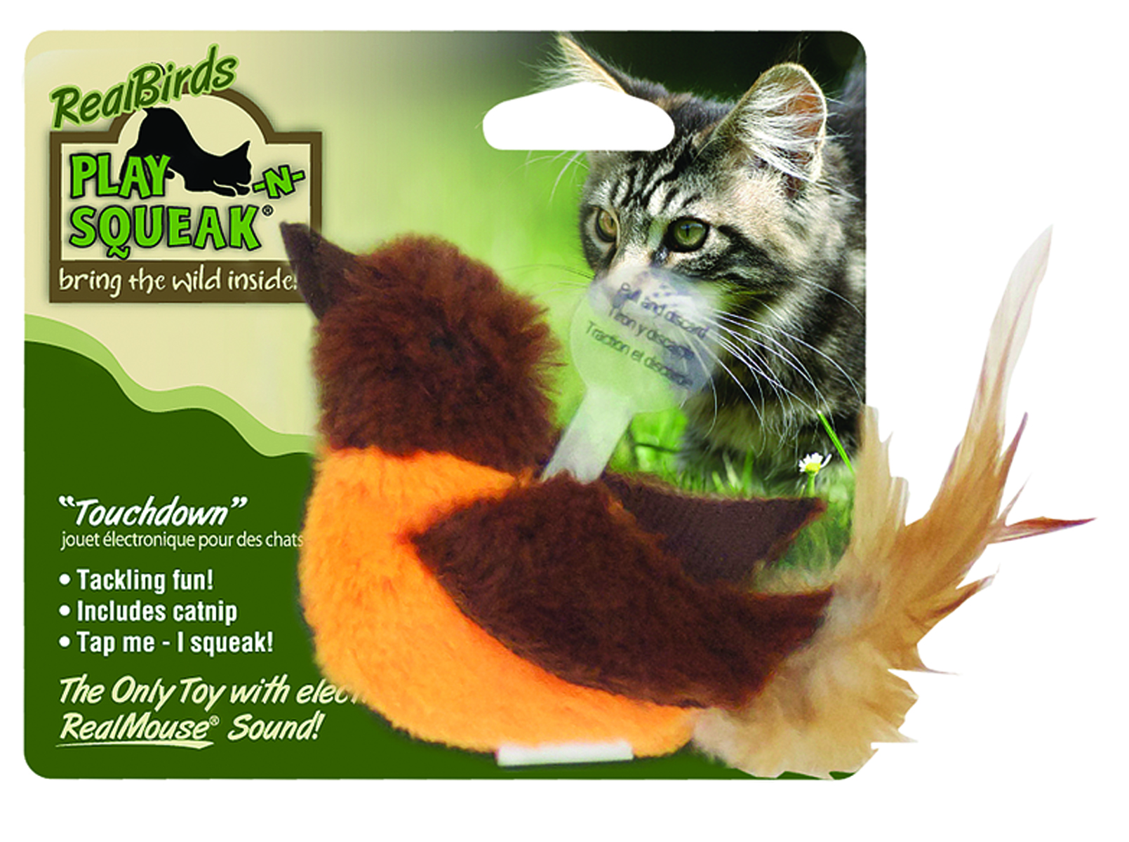 REALBIRDS PLAY-N-SQUEAK - TOUCHDOWN
