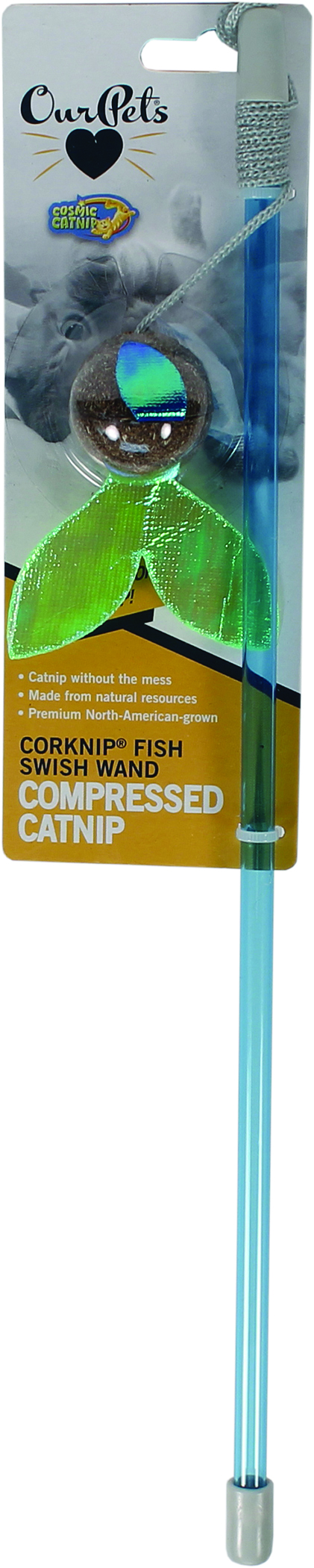 COSMIC CATNIP CORKNIP FISH SWISH WAND