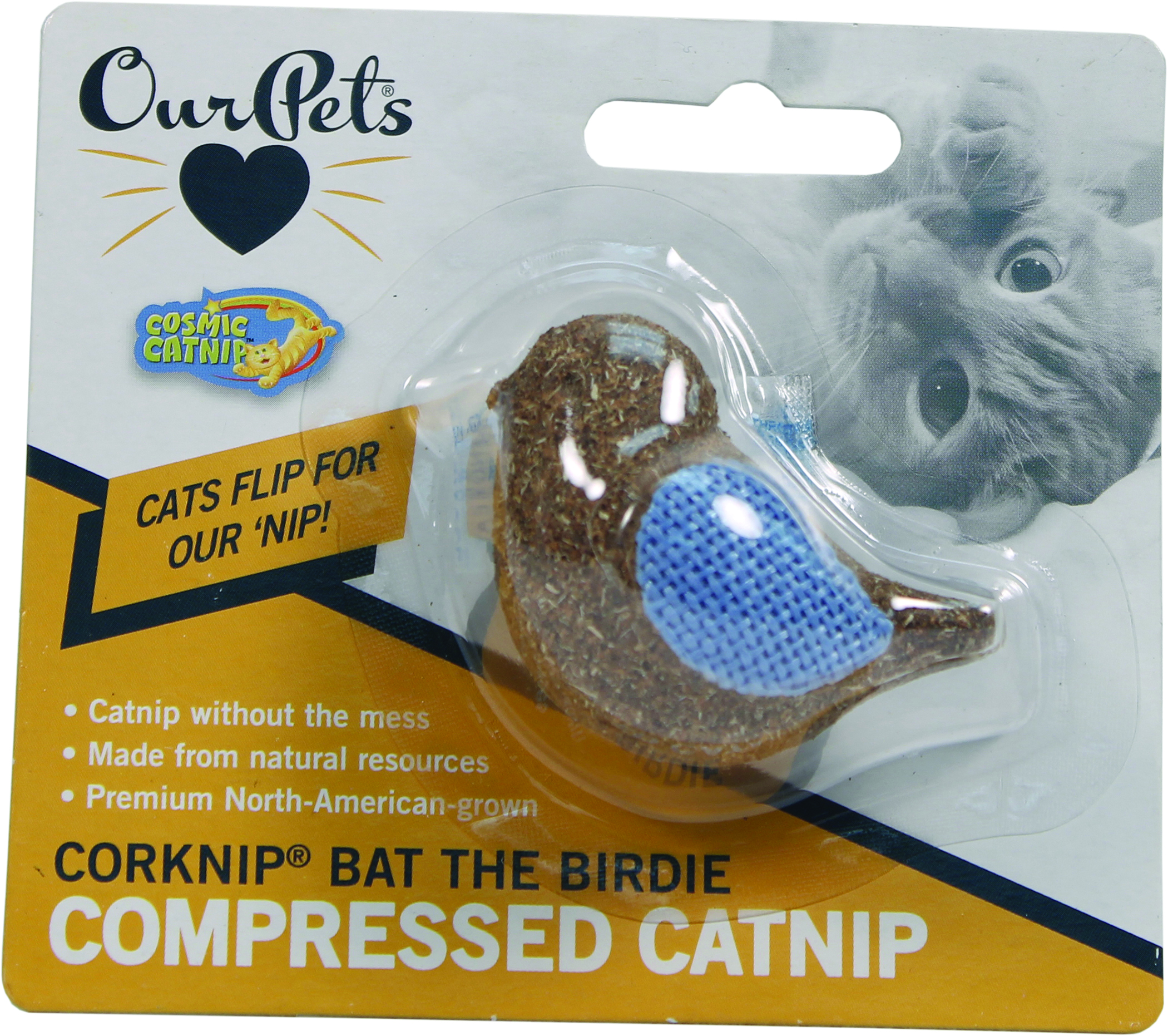 COSMIC CATNIP CORKNIP BAT THE BIRDIE