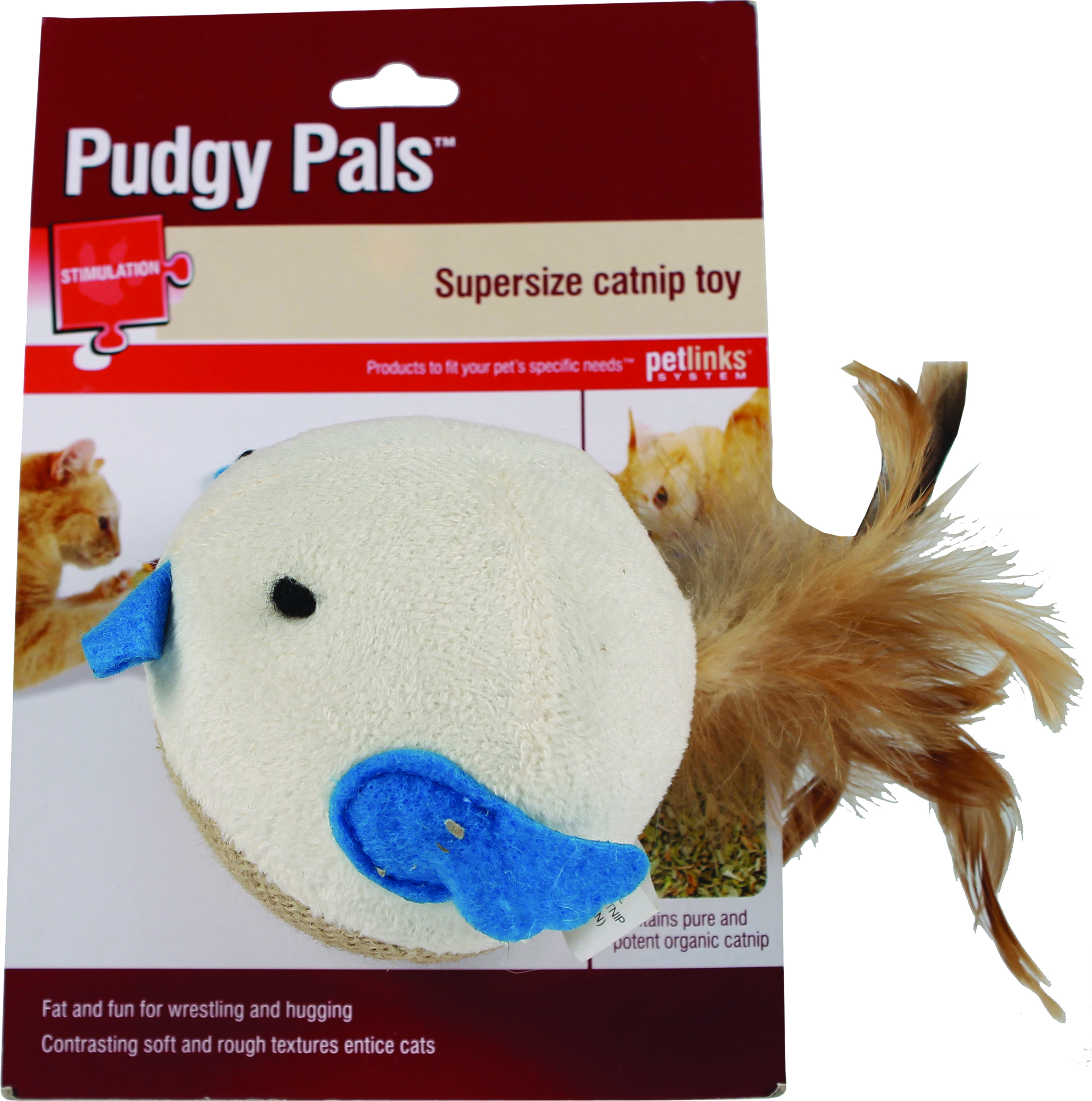 PUDGY PALS SUPERSIZE CAT NIP TOY