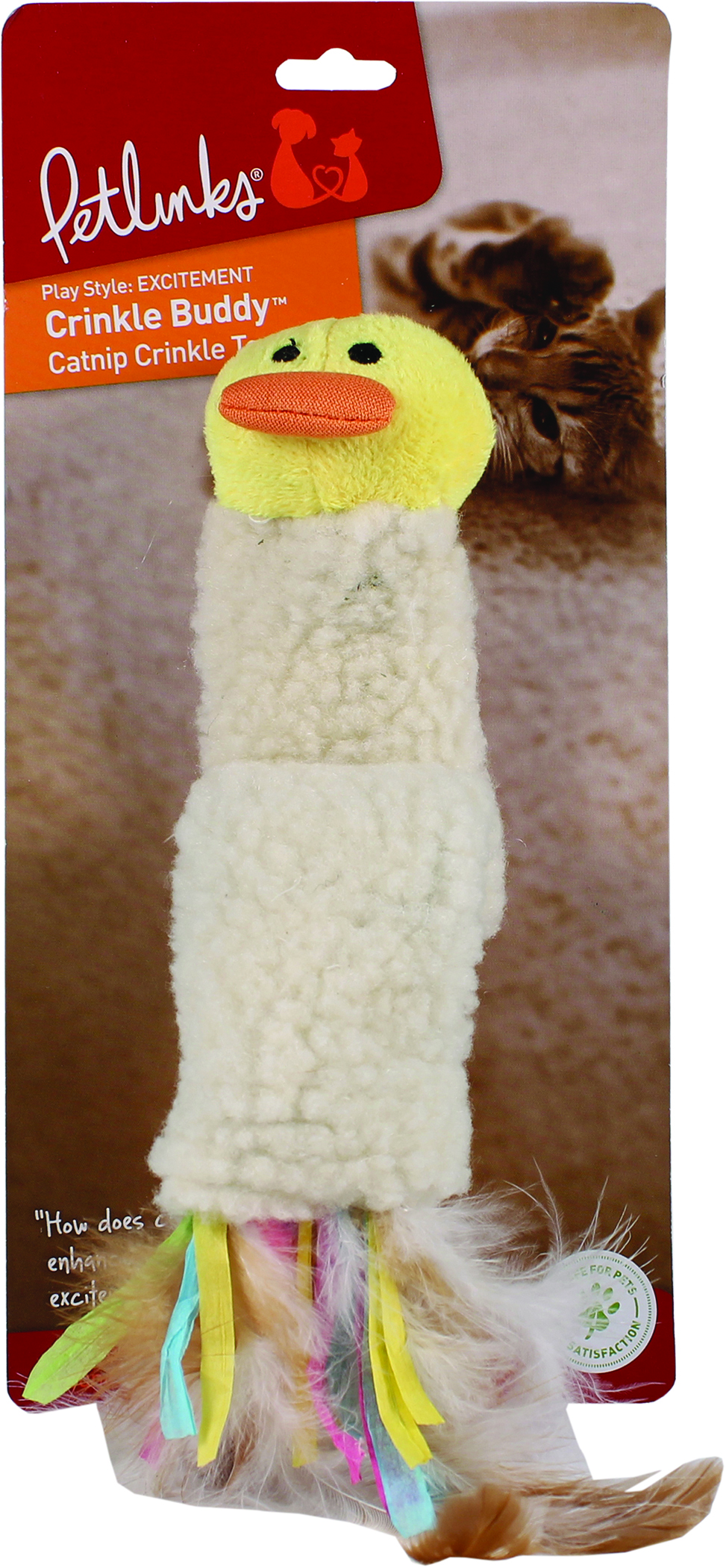PETLINKS CRINKLE BUDDY CATNIP TOY