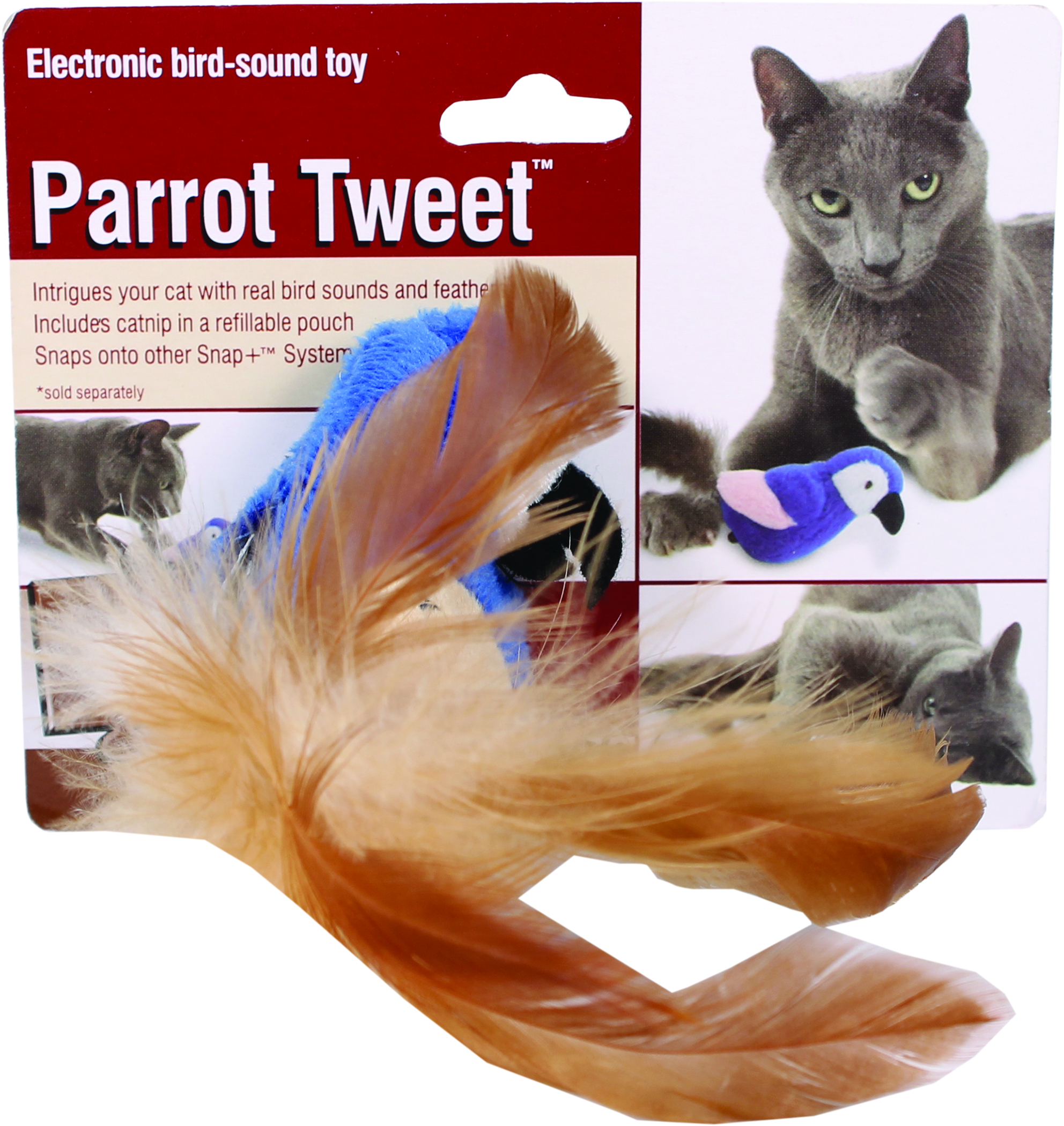 PARROT TWEET CAT TOY