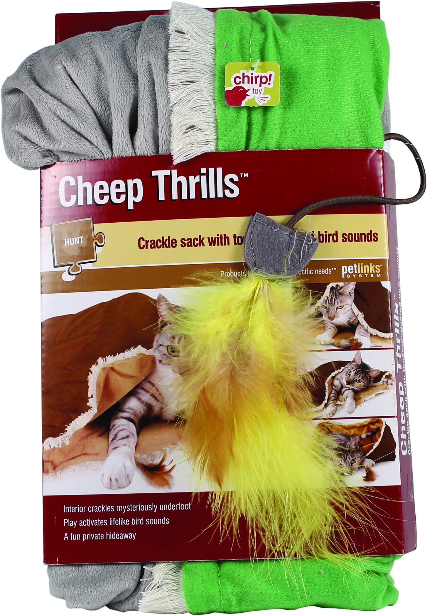 CHEEP THRILLS CRACKLE SACK WITH BIRD SOUNDS