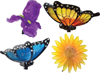 MOONRAYS FLOWERS AND BUTTERFLIES LED STAKE LIGHTS