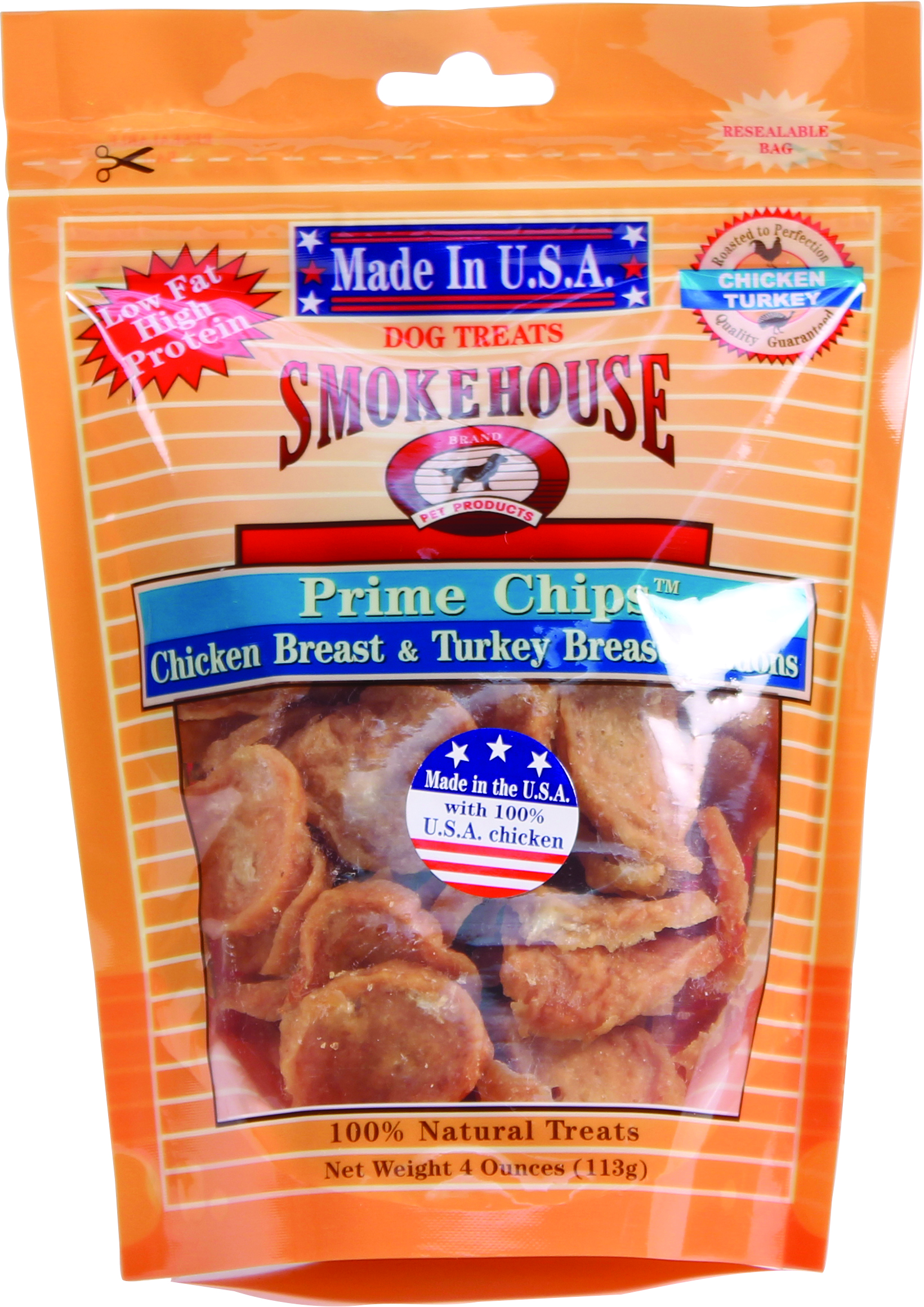 USA PRIME CHIPS DOG TREATS RESEALABLE BAG