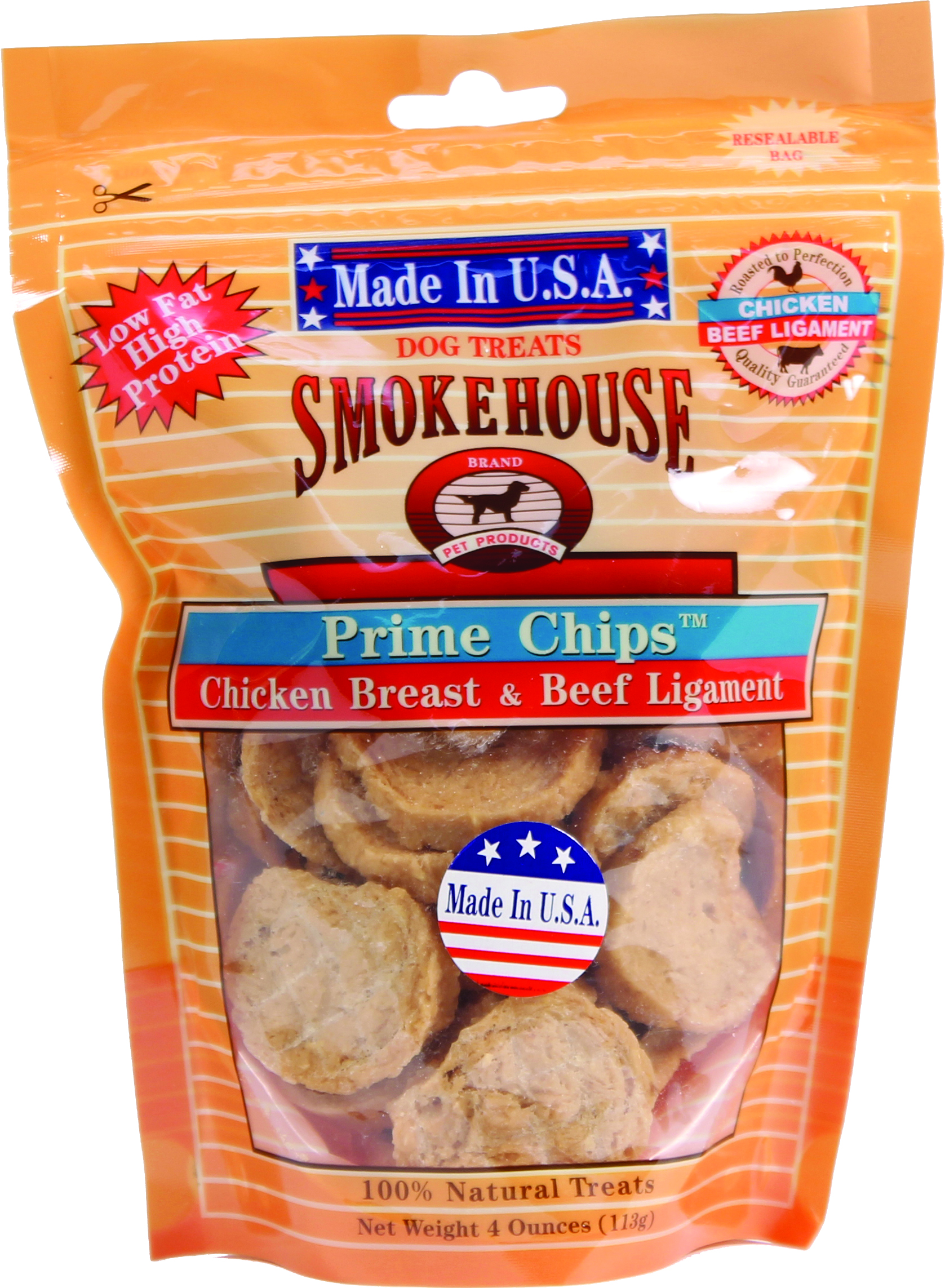 USA PRIME CHIPS DOG TREATS RESEALABLE BAG