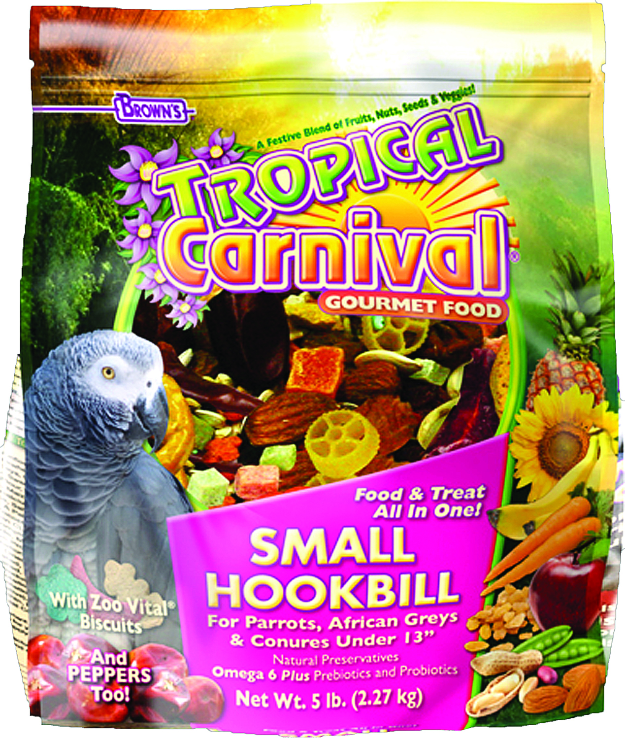 Tropical Carnival Small Hookbill Food, 5 lb