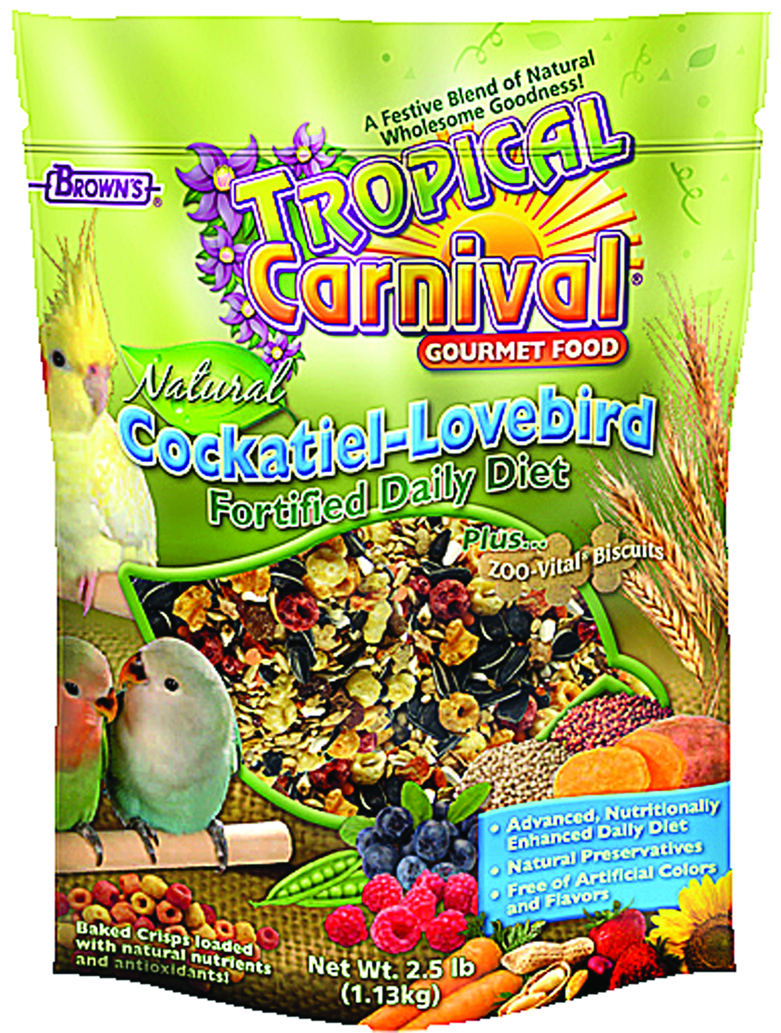 TROPICAL CARNIVAL NATURAL COCKATIEL