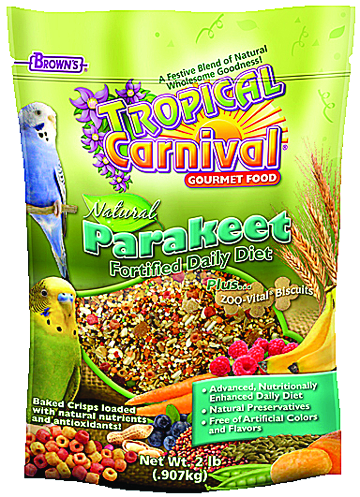 TROPICAL CARNIVAL NATURAL PARAKEET