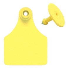 Ear Tag Blank Large Yellow