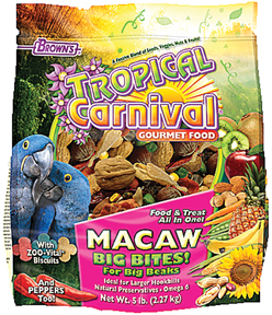 Tropical Carnival Macaw Big Bites Gourmet Food