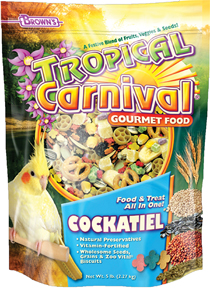 Tropical Carnival Gourmet Cockatiel Food, 5 lb