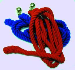 Horse Lead Cotton 3/4x10  - Red
