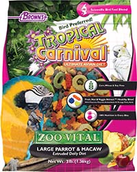 TROPICAL CARNIVAL ZOO-VITAL PARROT & MACAW FOOD