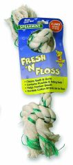Fresh-N-Floss spearmint booda bone, X-large rope dog toy