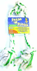 Fresh-N-Floss spearmint booda tug, X-large rope dog toy