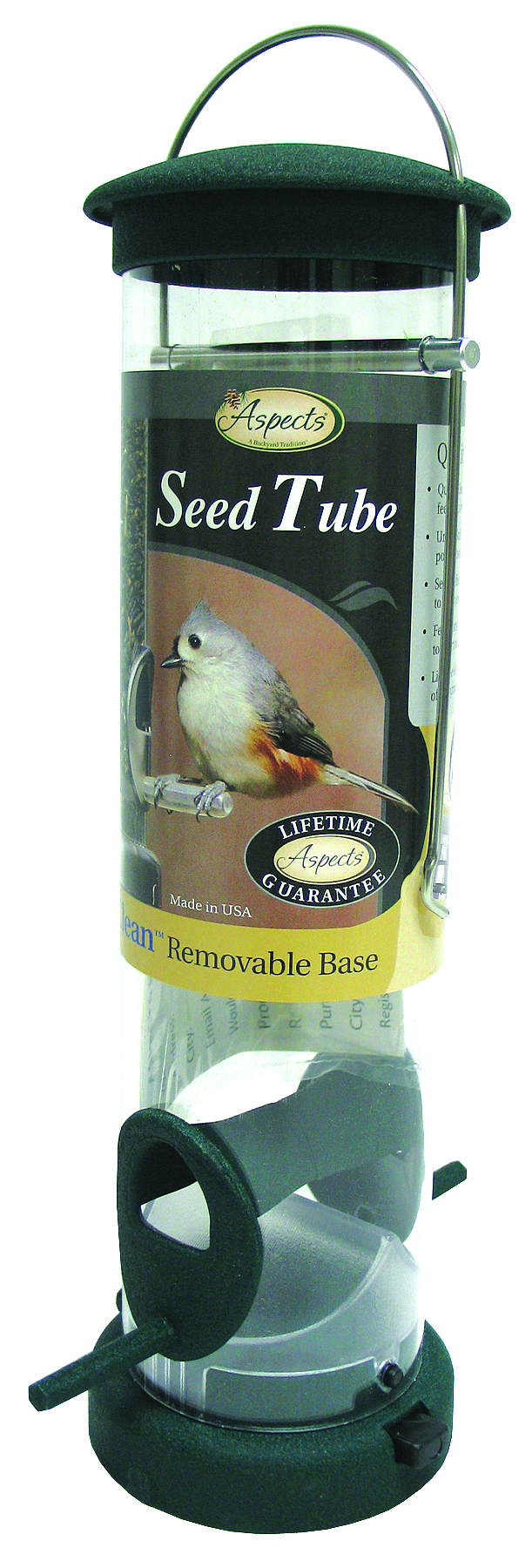 QUICK-CLEAN SEED TUBE FEEDER