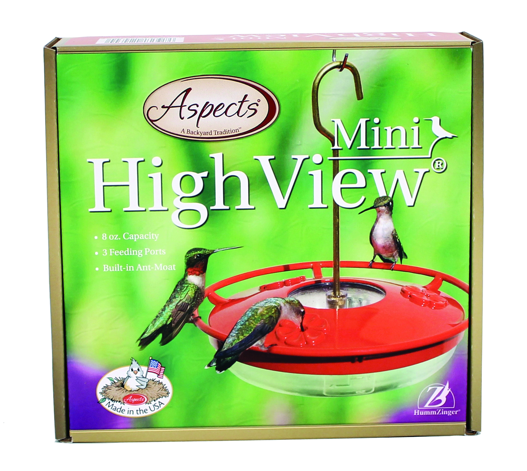 HUMMZINGER HIGHVIEW MINI HUMMINGBIRD FEEDER