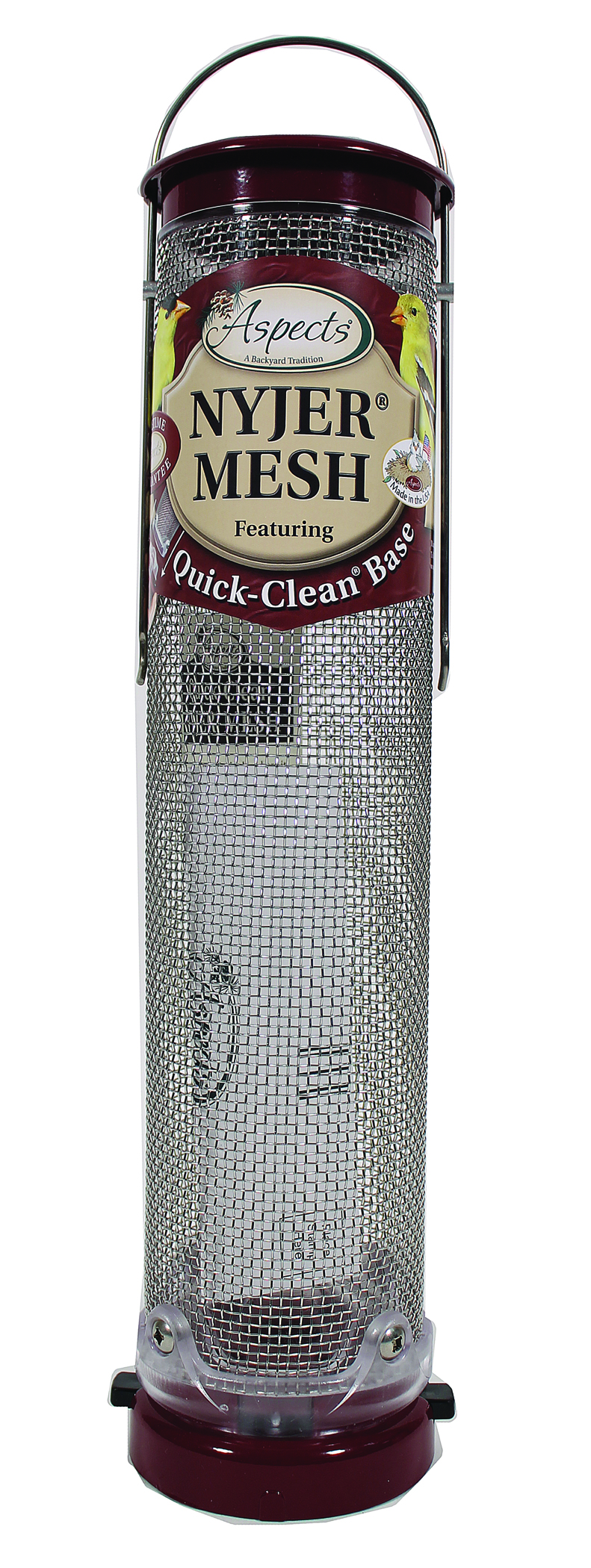 QUICK CLEAN NYJER MESH TUBE BIRD FEEDER