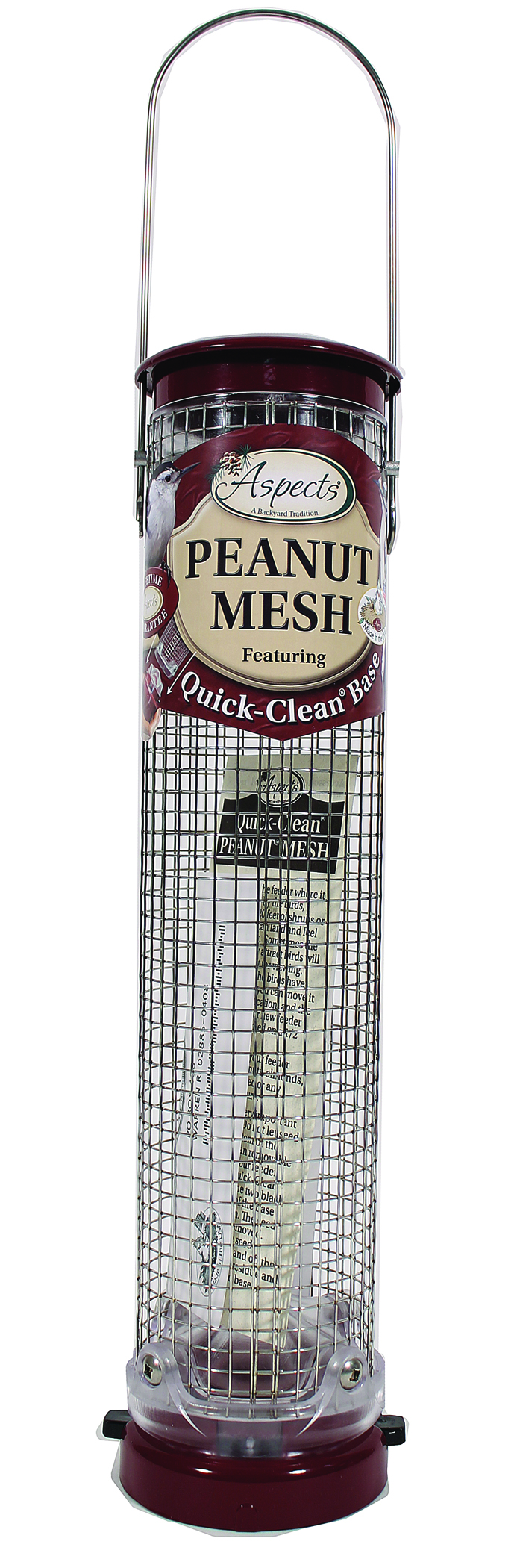 QUICK CLEAN PEANUT MESH TUBE BIRD FEEDER